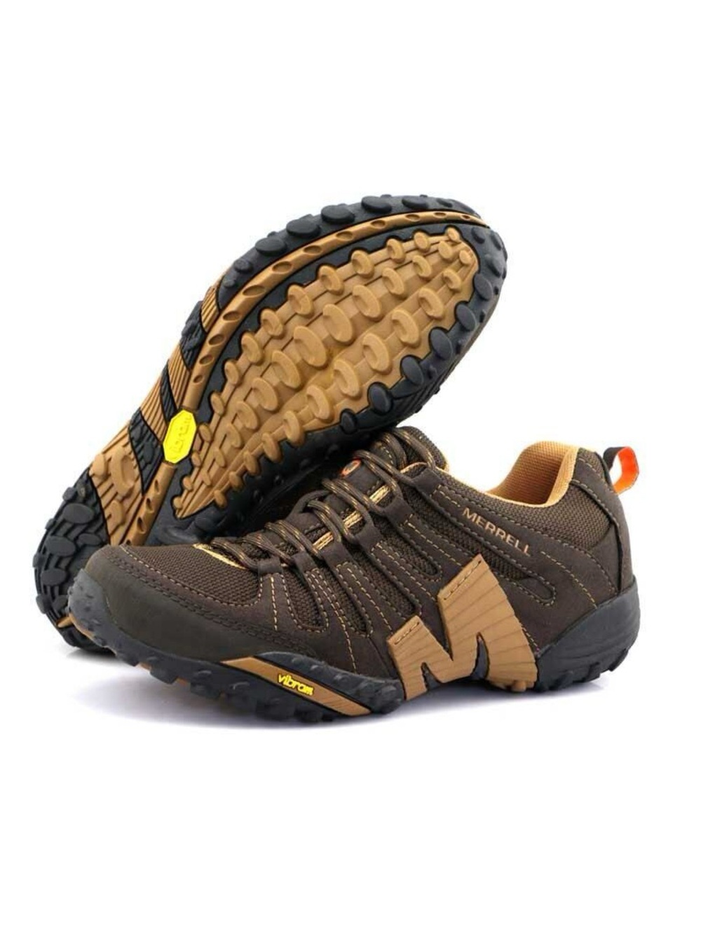 MERELL Pivot Brown & Tan Trail Running Sneakers Hiking Shoes